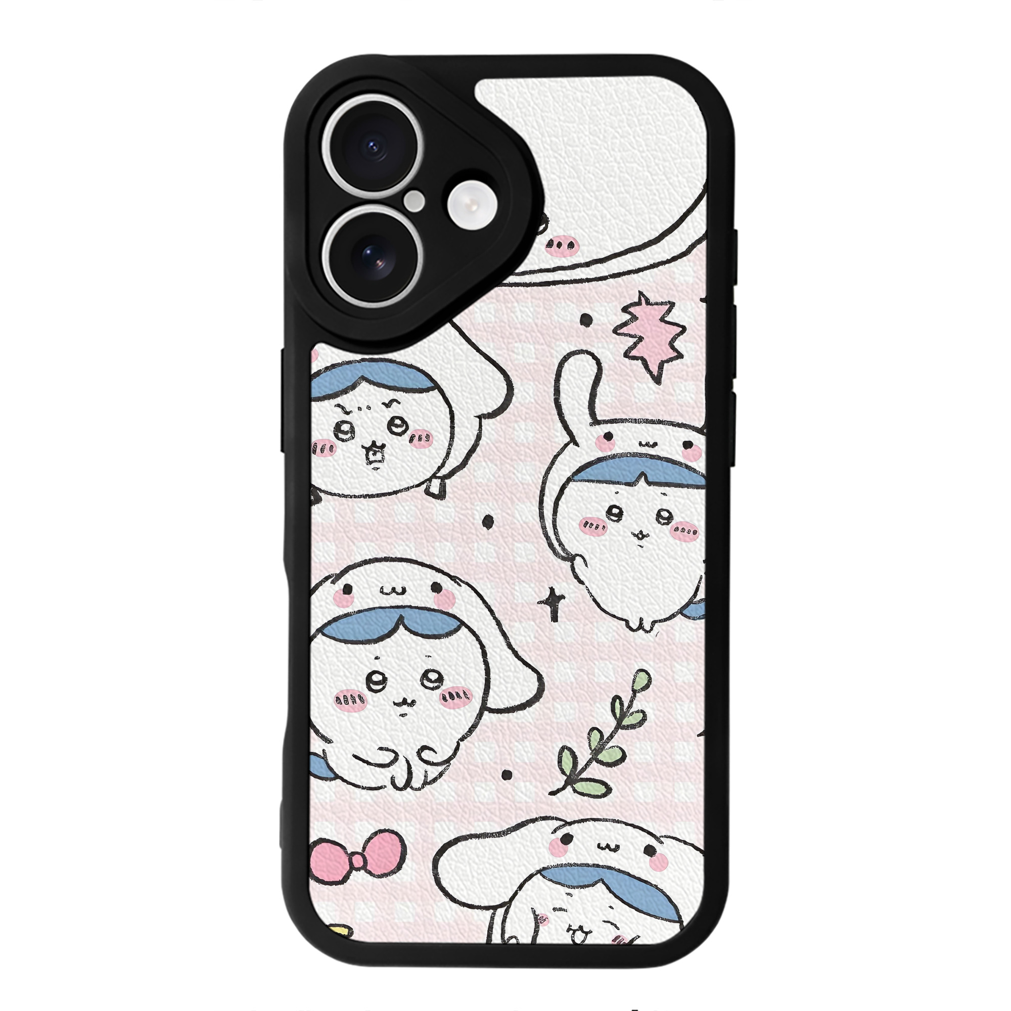 （画像用） ちいかわ Chii-kawa 【iPhone 16シリーズ対応】シリコンスマホケース（レザー調） 材質：シリコン